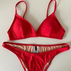 J. Crew red bikini set